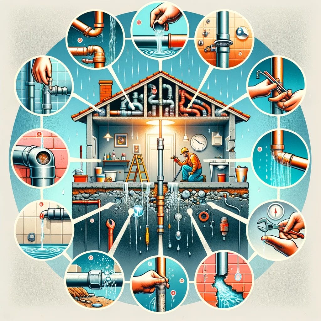 can a leaky pipe stop leaking on its own