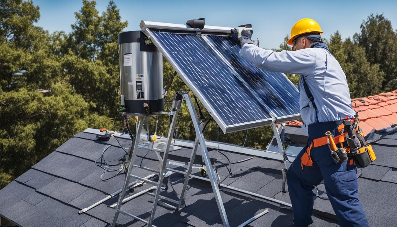 solar water heater installation guide