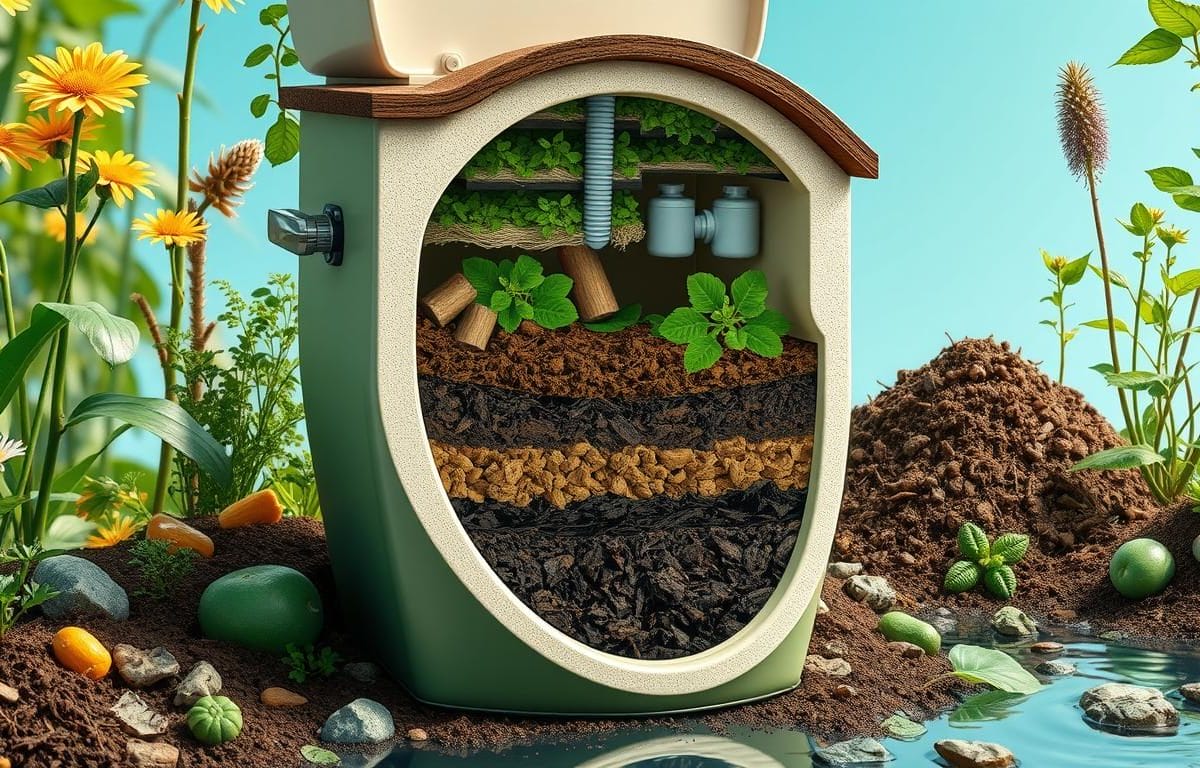 composting toilet how it works