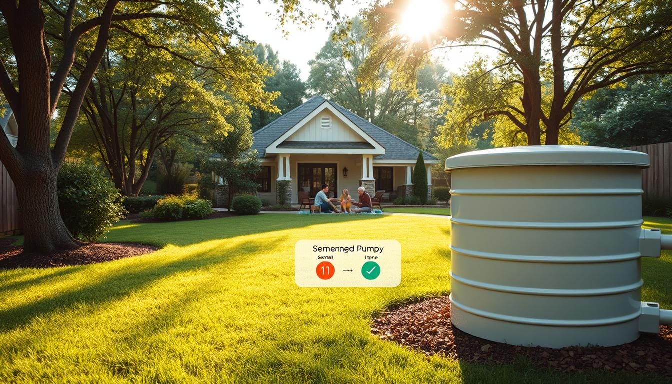 how often to pump septic tank family of 4