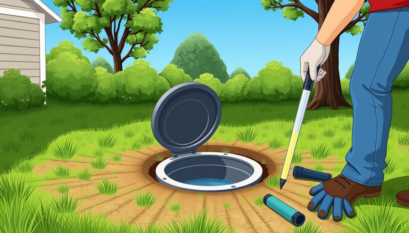 how to check septic tank is full