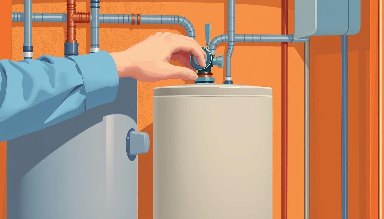 how to turn off hot water heater