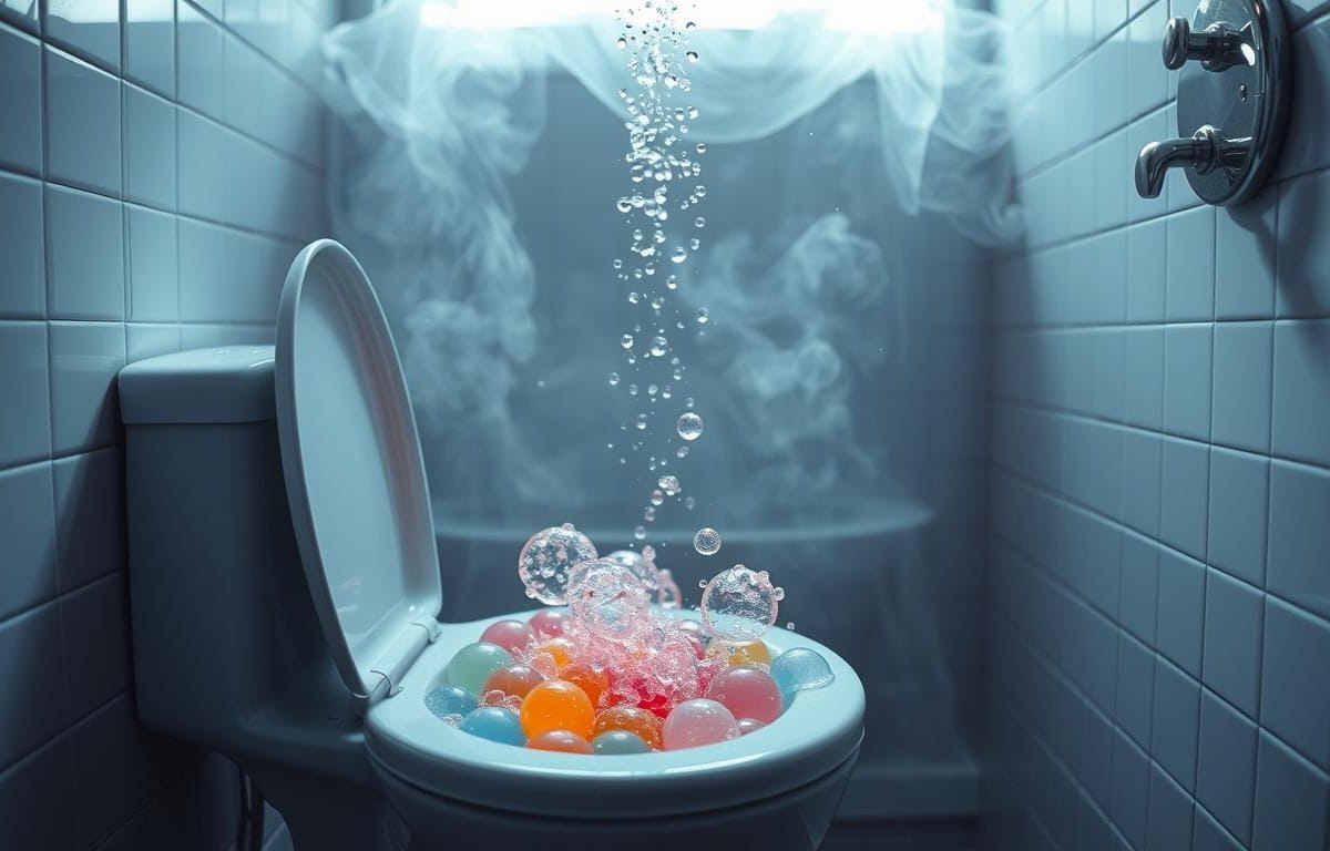 toilet bubbles when tub drains