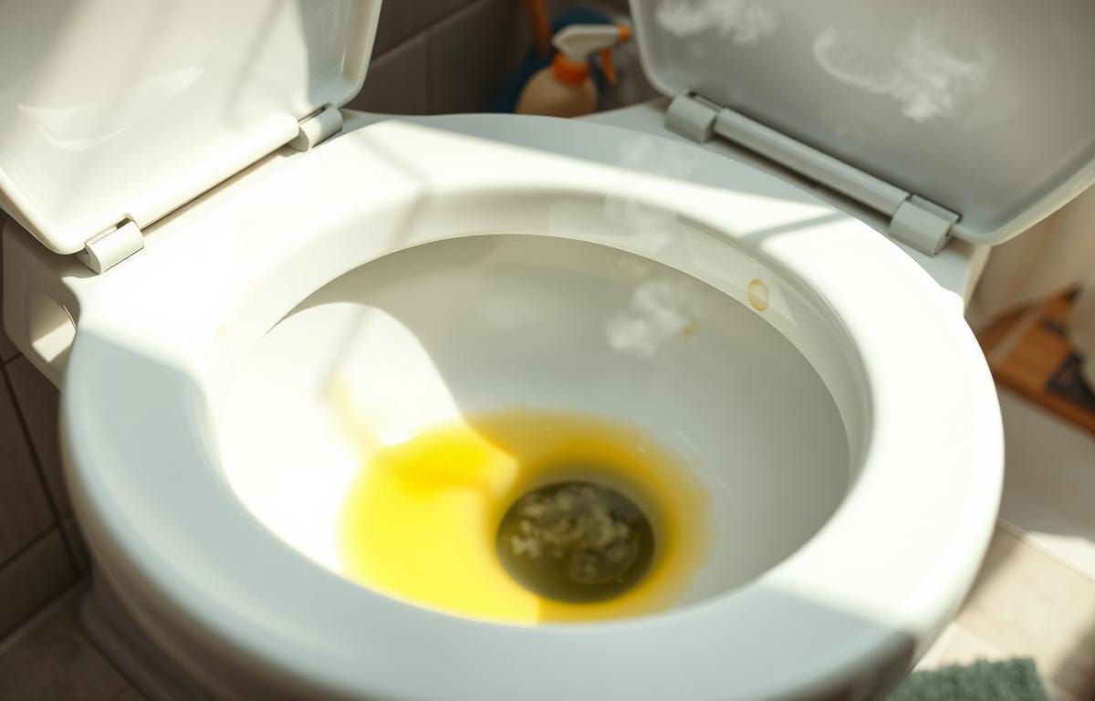 why does my toilet smell like urine even after I clean it