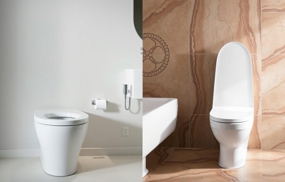Choosing between round vs elongated toilet