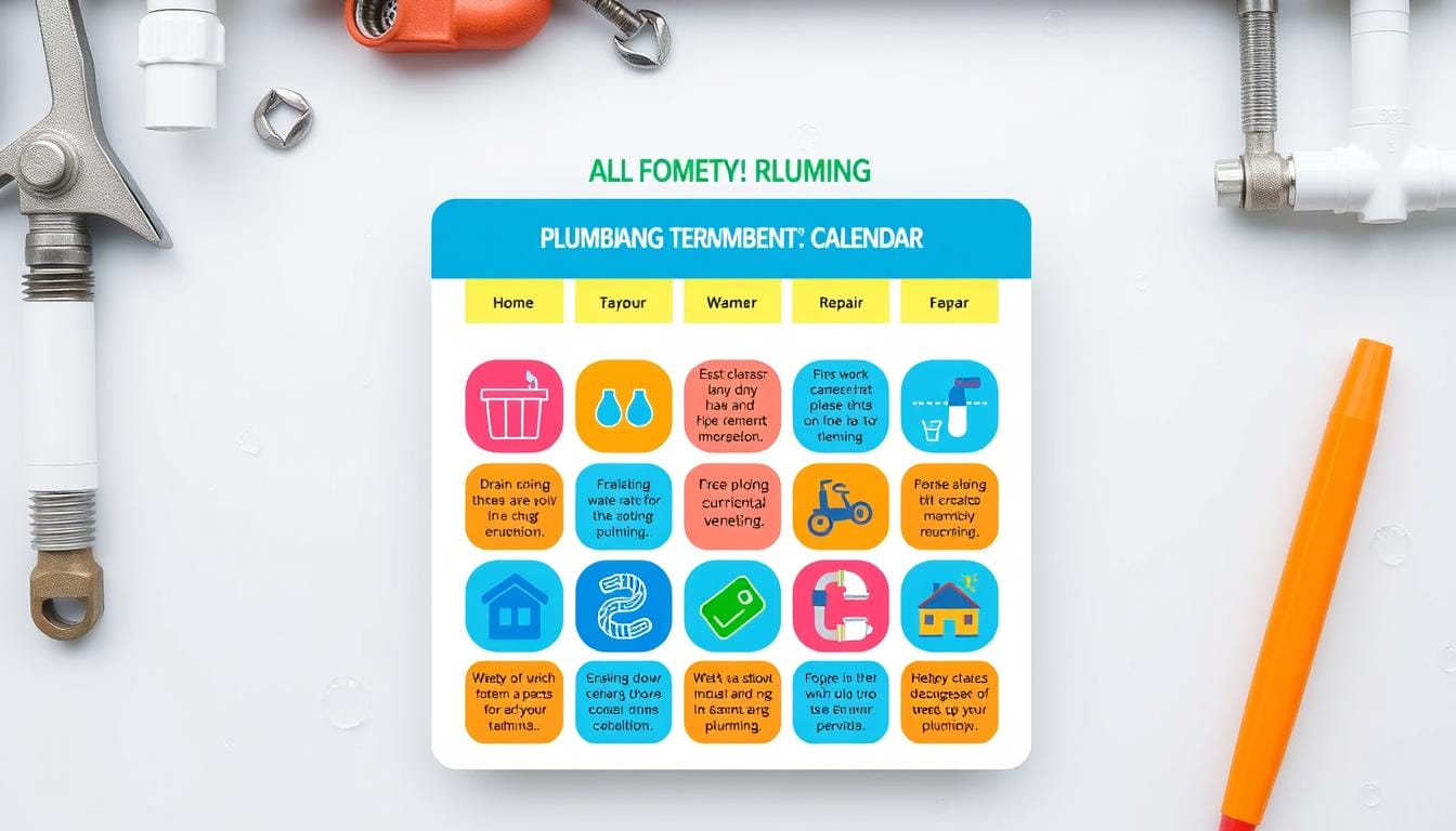 How to create a plumbing maintenance calendar