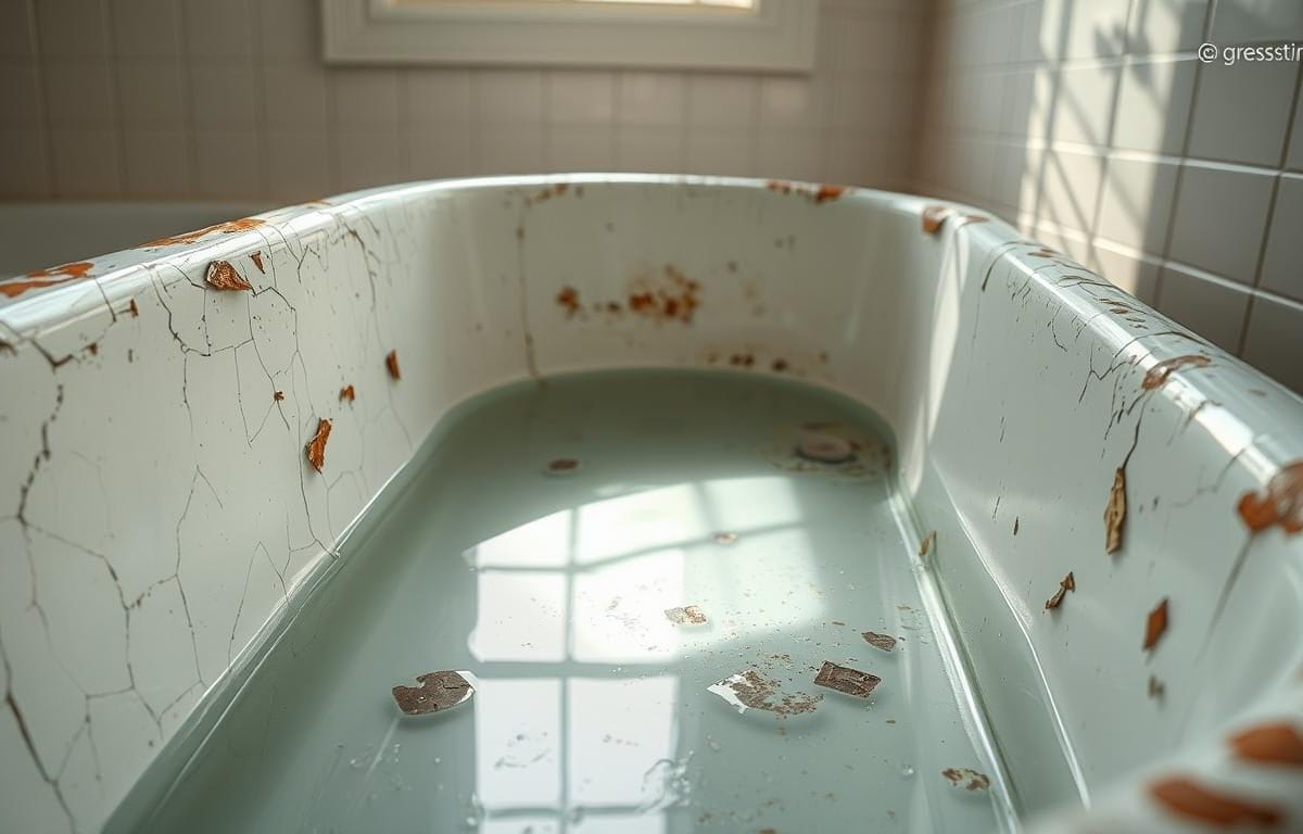 How to fix peeling bathtub paint