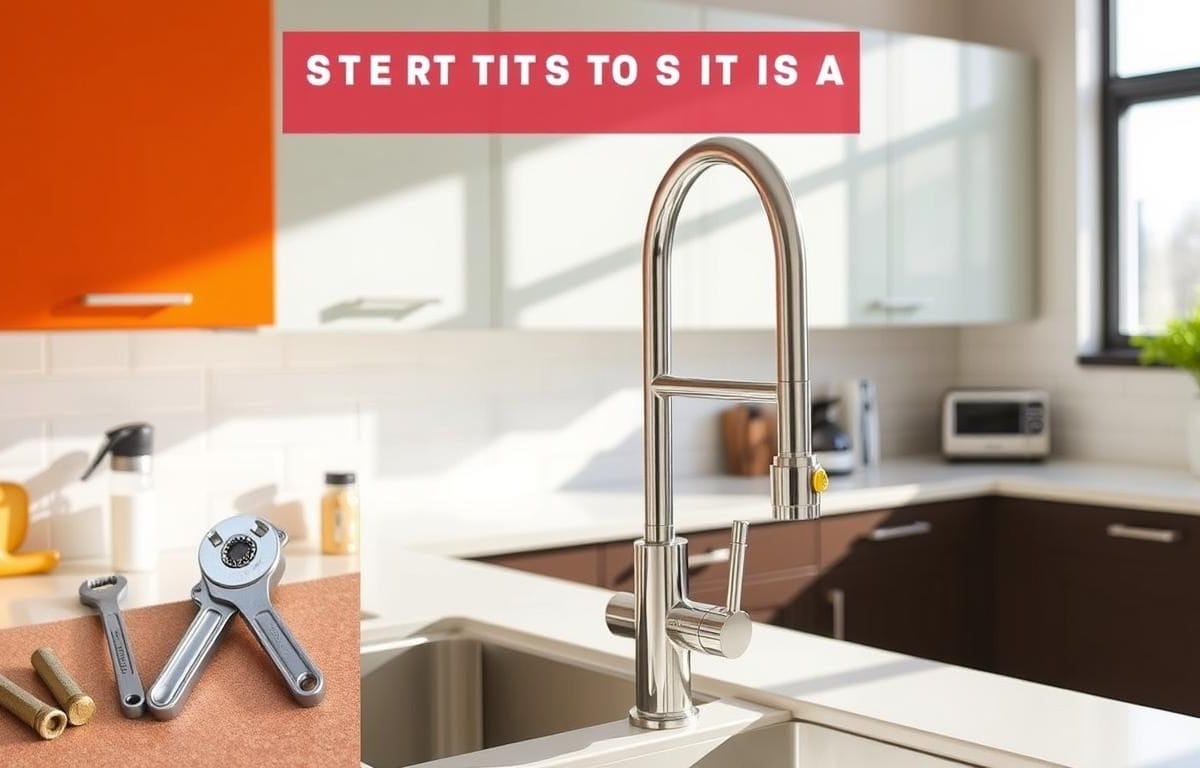 How to install a pull-down kitchen faucet
