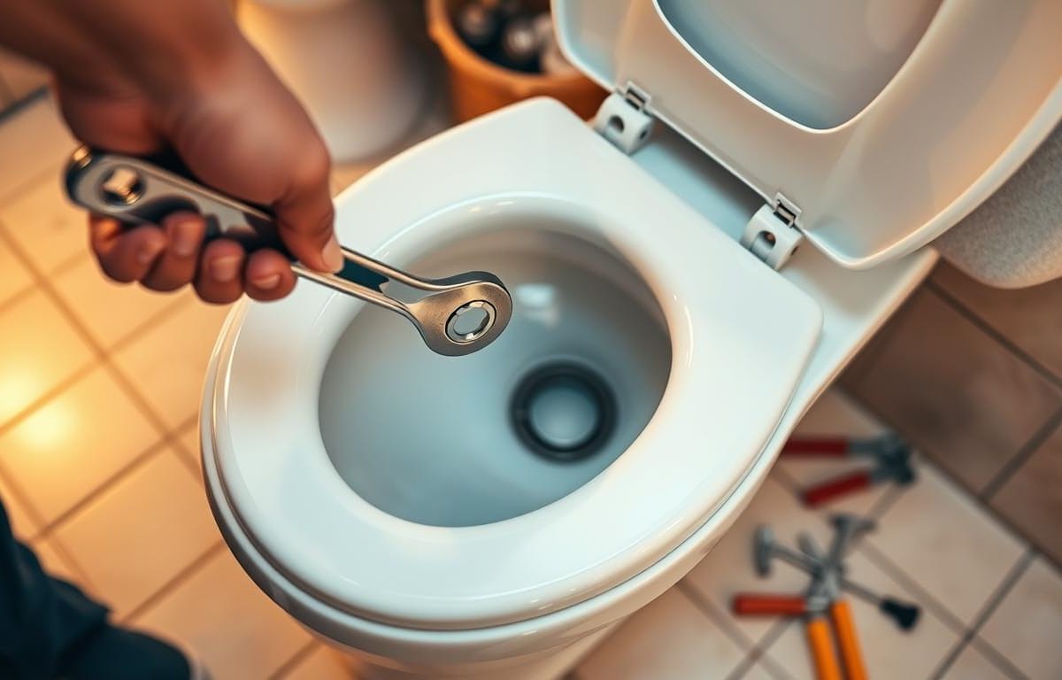 How to tighten a loose toilet seat