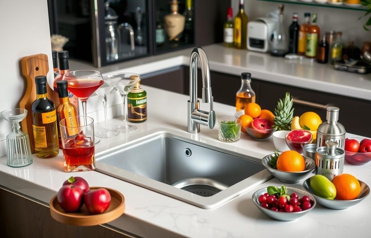 Pros and cons of installing a bar sink