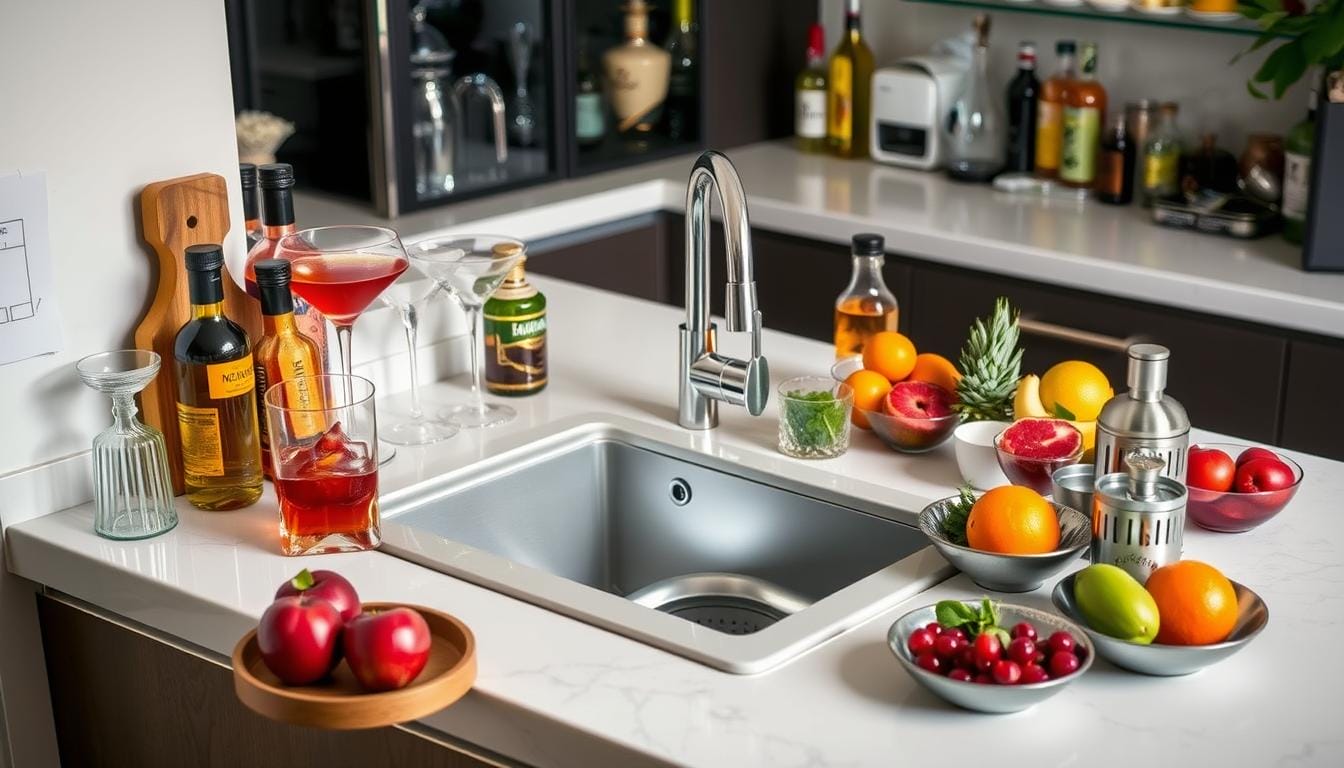 Pros and cons of installing a bar sink