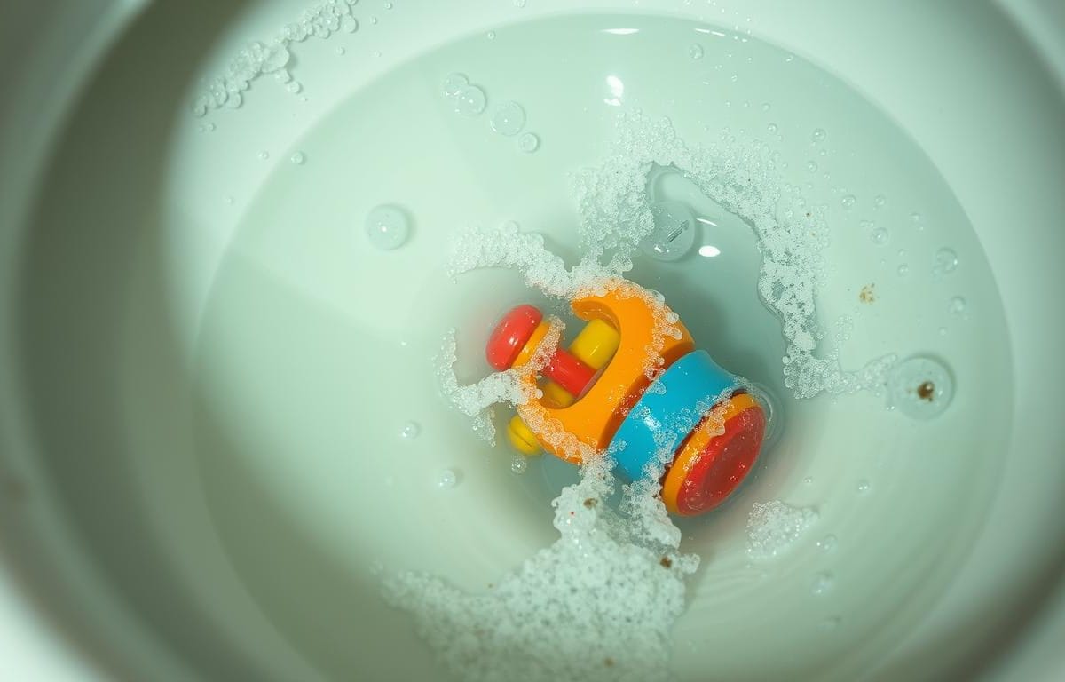 What to do if a toy is flushed down the toilet