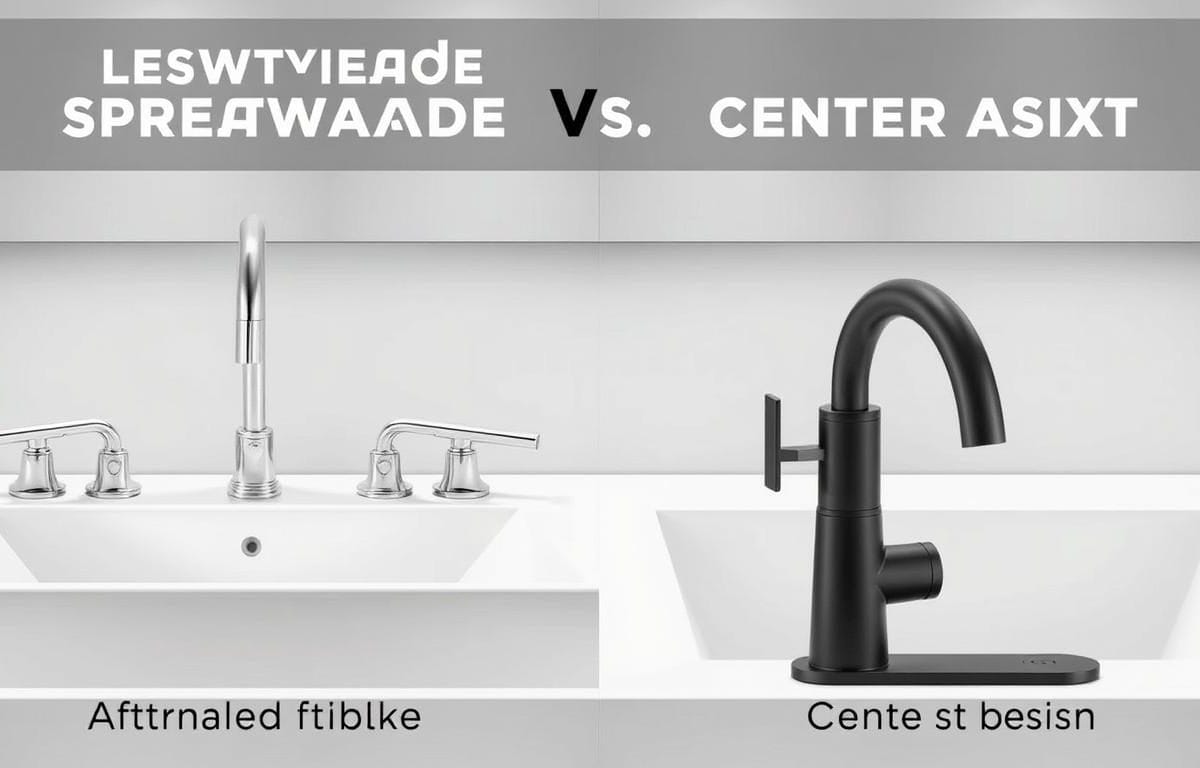 Widespread vs centerset faucet difference