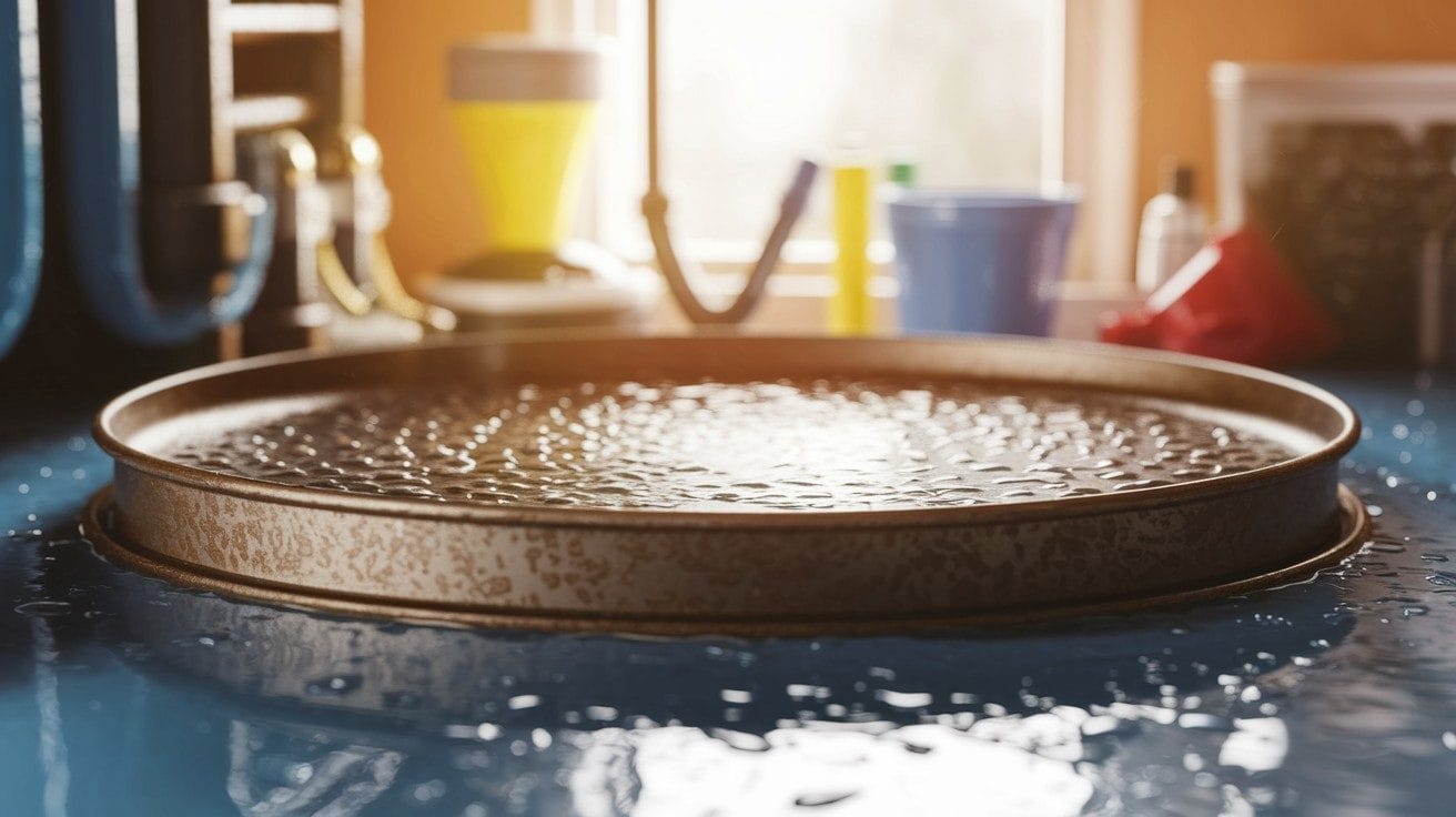 is it normal to have water in the water heater pan