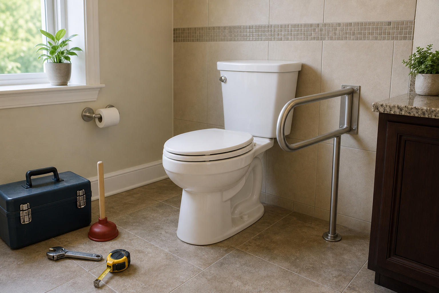 Plumbing scene for ADA-Compliant Toilets: Homeowner Planning Checks