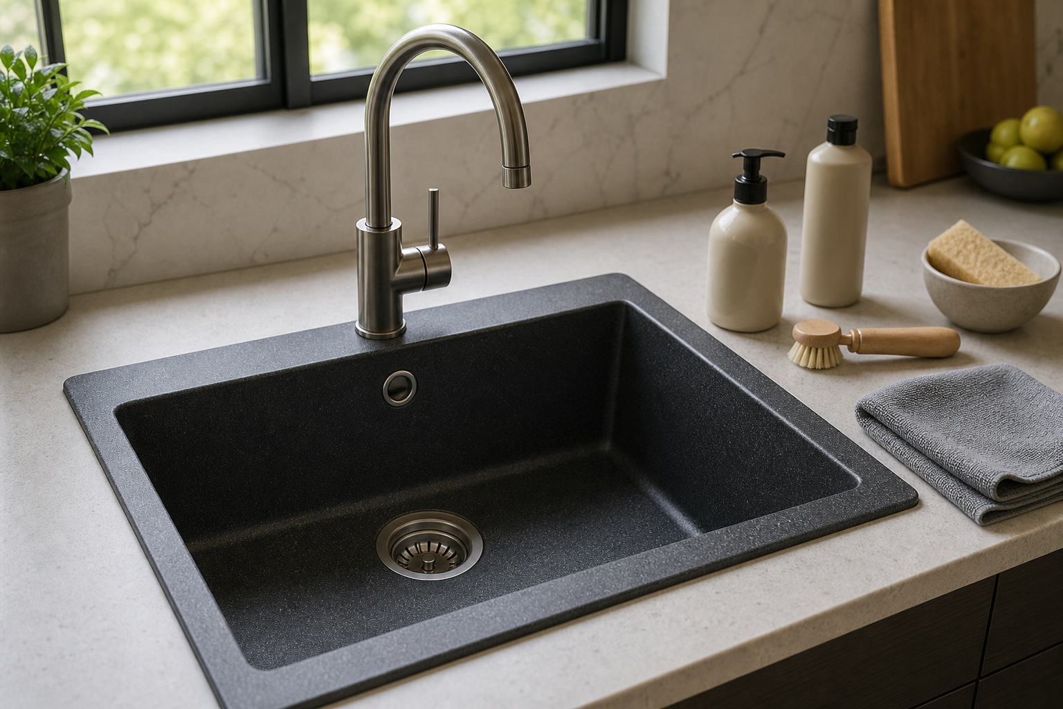 Plumbing scene for Granite Composite Sinks: Brand, Finish, and Care Factors to Compare