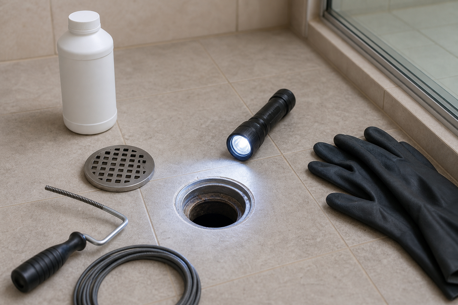 Plumbing scene for Can You Use Drain Cleaner in a Shower Drain? Safety Checks First