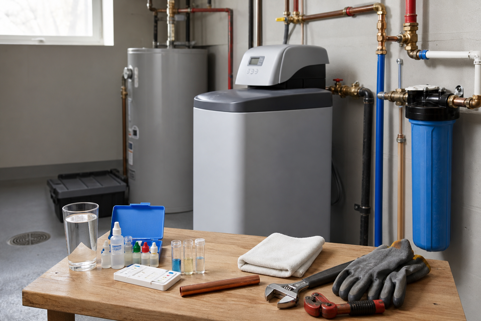 Plumbing scene for Do I Need a Water Softener? Test-First Homeowner Guide