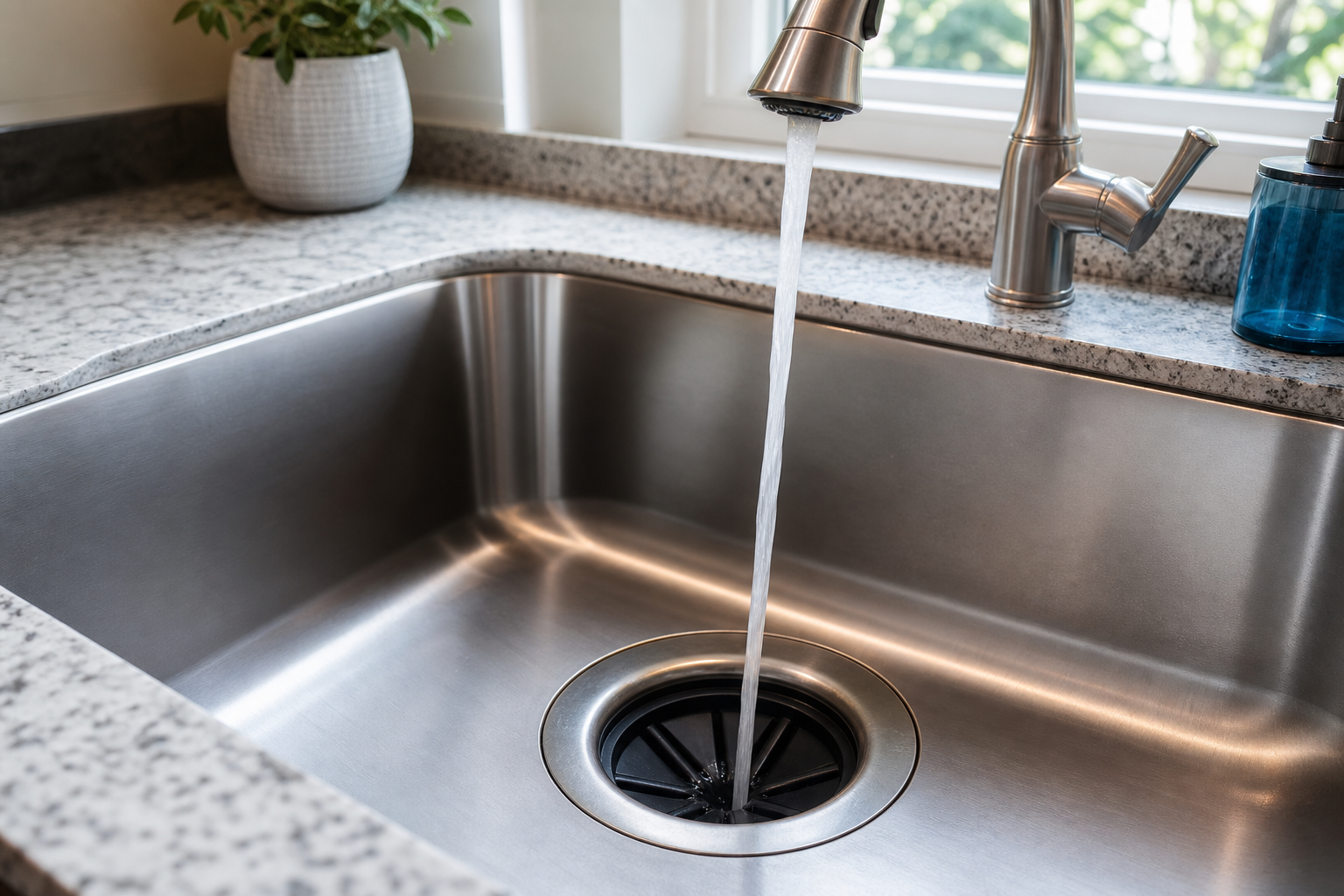 Plumbing scene for Does It Hurt a Garbage Disposal to Run Without Water?