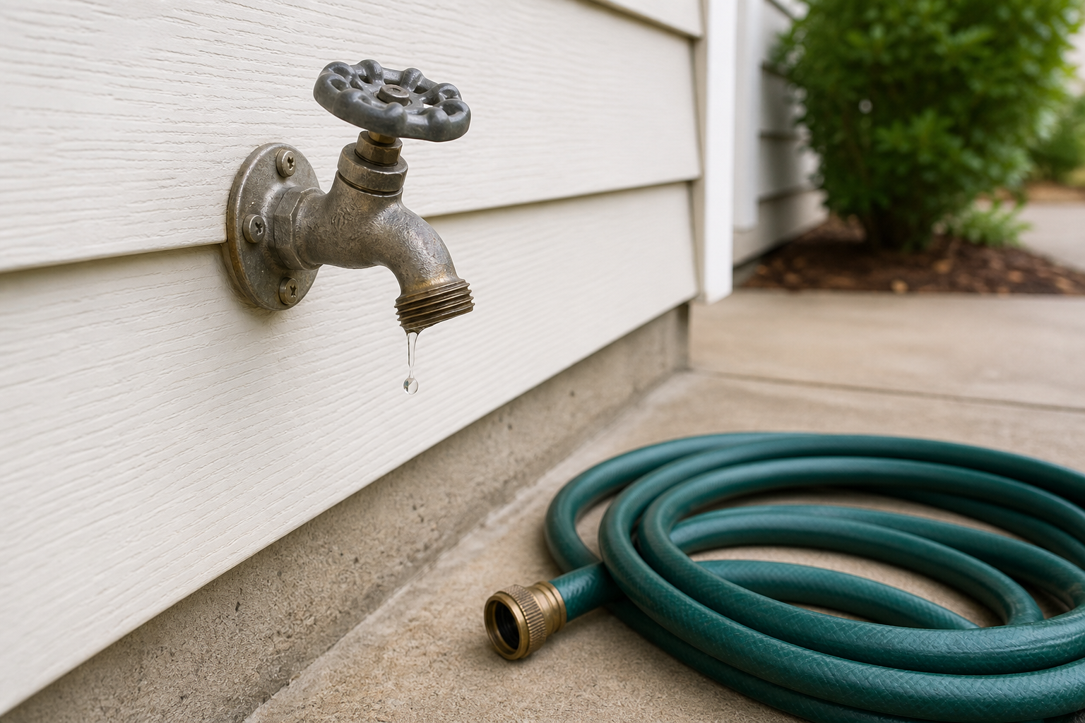 Plumbing scene for Leaky Outdoor Faucet: What to Check Before Repair