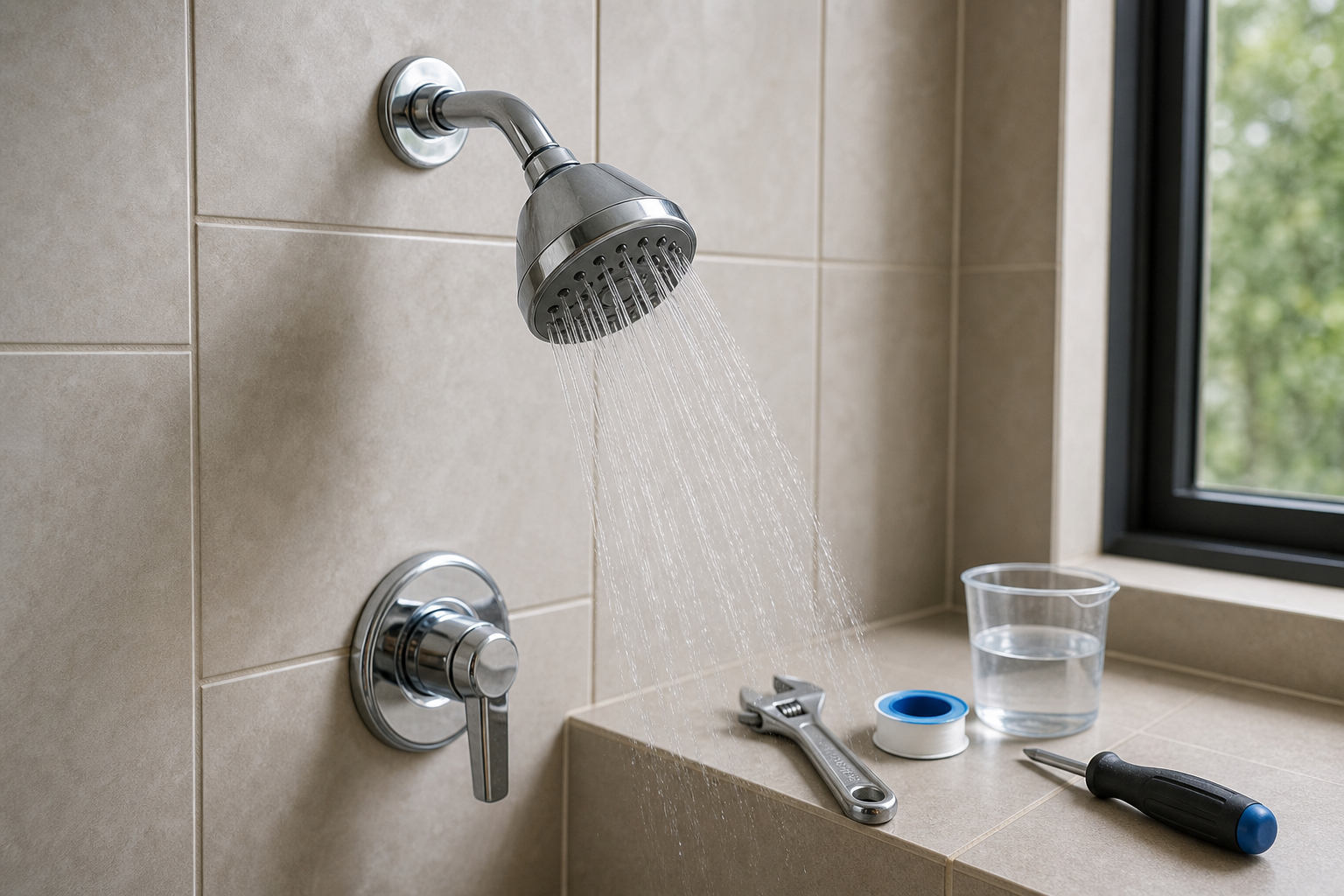 Plumbing scene for Low-Flow Showerheads: Benefits, Limits, and Fit Checks