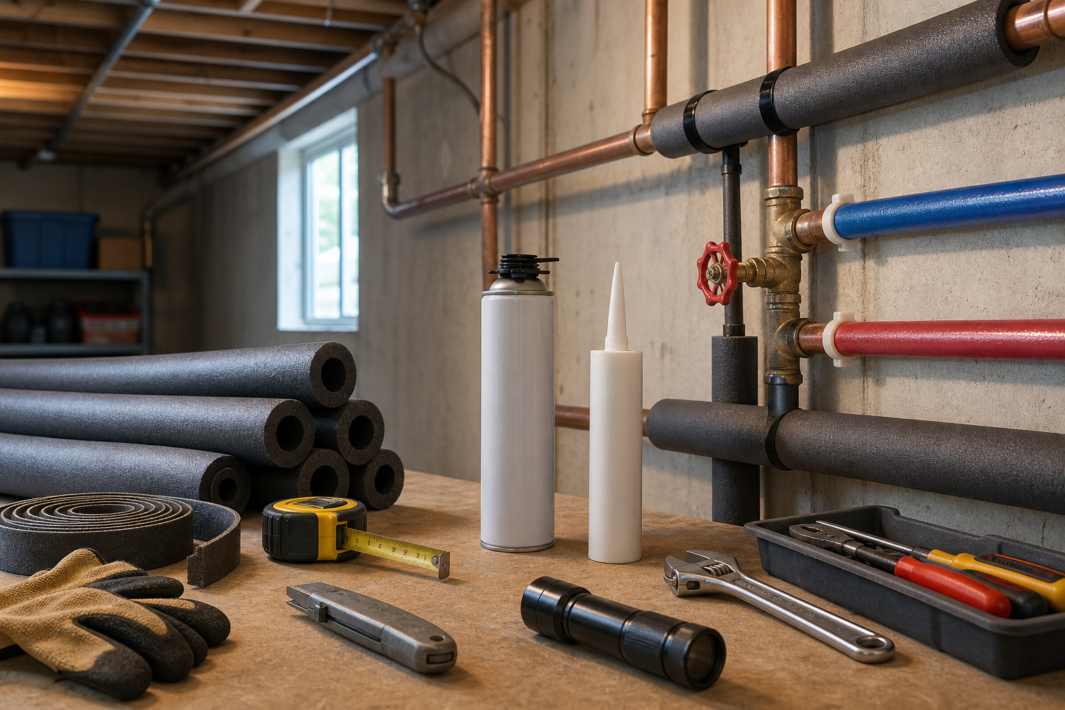 Plumbing scene for How to Prevent Frozen Pipes Safely