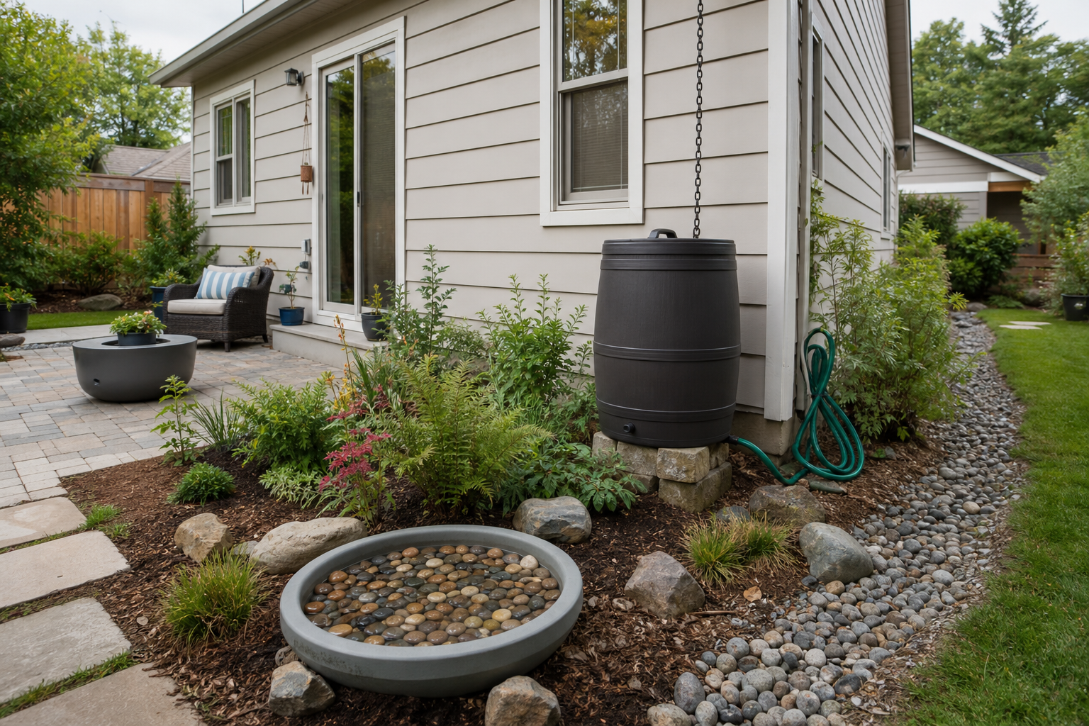 Plumbing scene for Rainwater Collection Without Gutters: Limits and Safer Alternatives