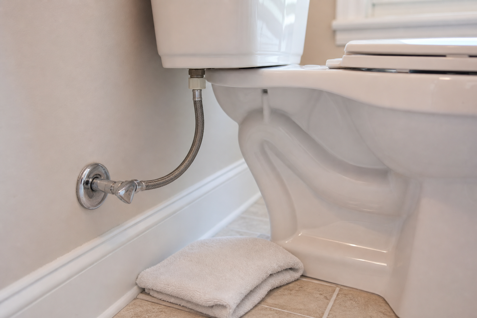 Plumbing scene for Toilet Tank Leaking From the Water Line: What to Document First