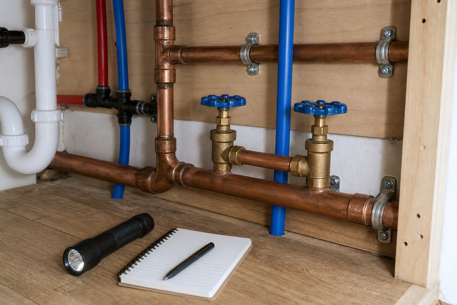 Plumbing scene for Water Hammer in Pipes: Safe Troubleshooting and Pro Thresholds