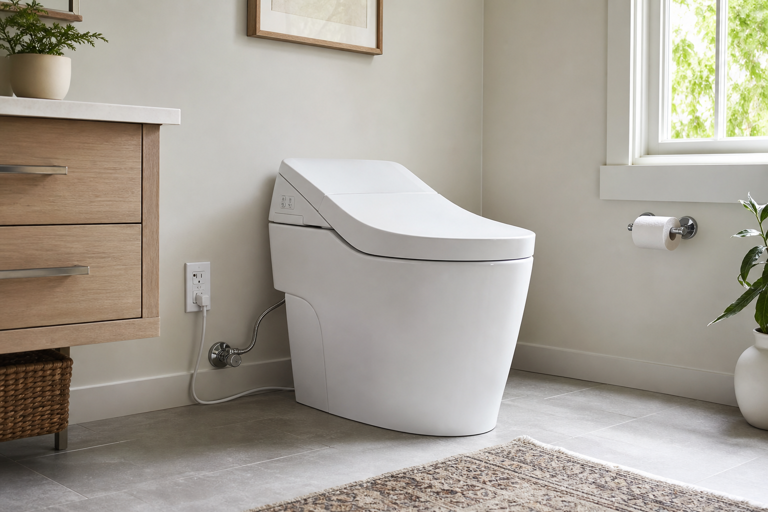 Plumbing scene for What Is a Smart Toilet? Features, Fit, and Service Boundaries