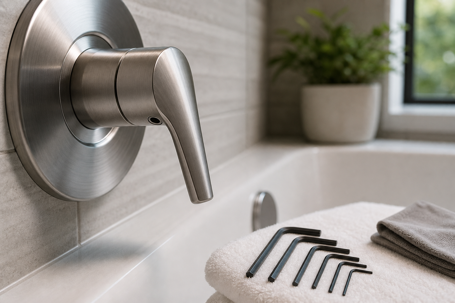 Plumbing scene for What Size Allen Wrench for a Shower Handle? How to Identify It Safely