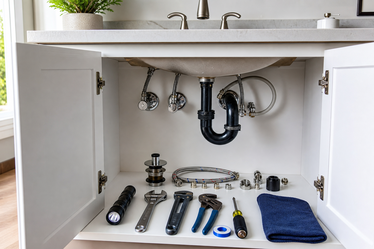 Plumbing scene for Who Makes Danze Faucets? Brand and Parts-Support Checks