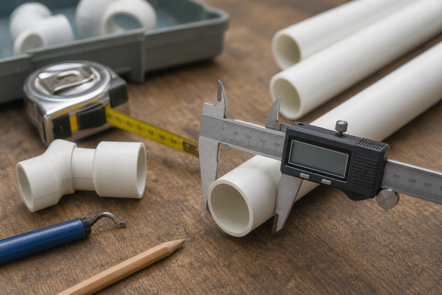 Plumbing scene for How to Measure PVC Pipe Size Correctly