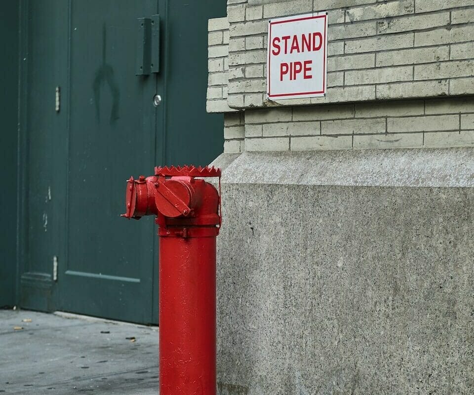 Stand Pipe on Sidewalk