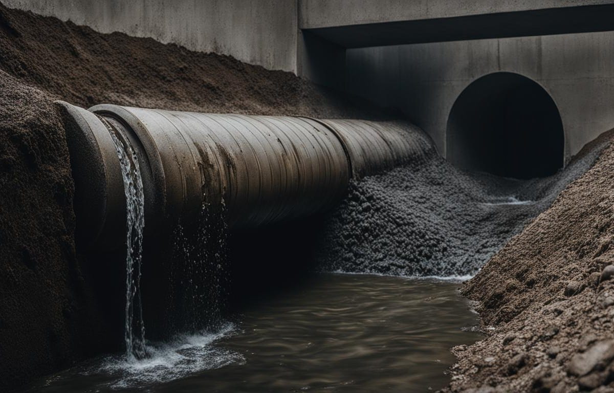 how to dissolve concrete in drain pipe