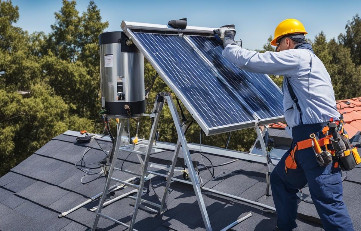 solar water heater installation guide