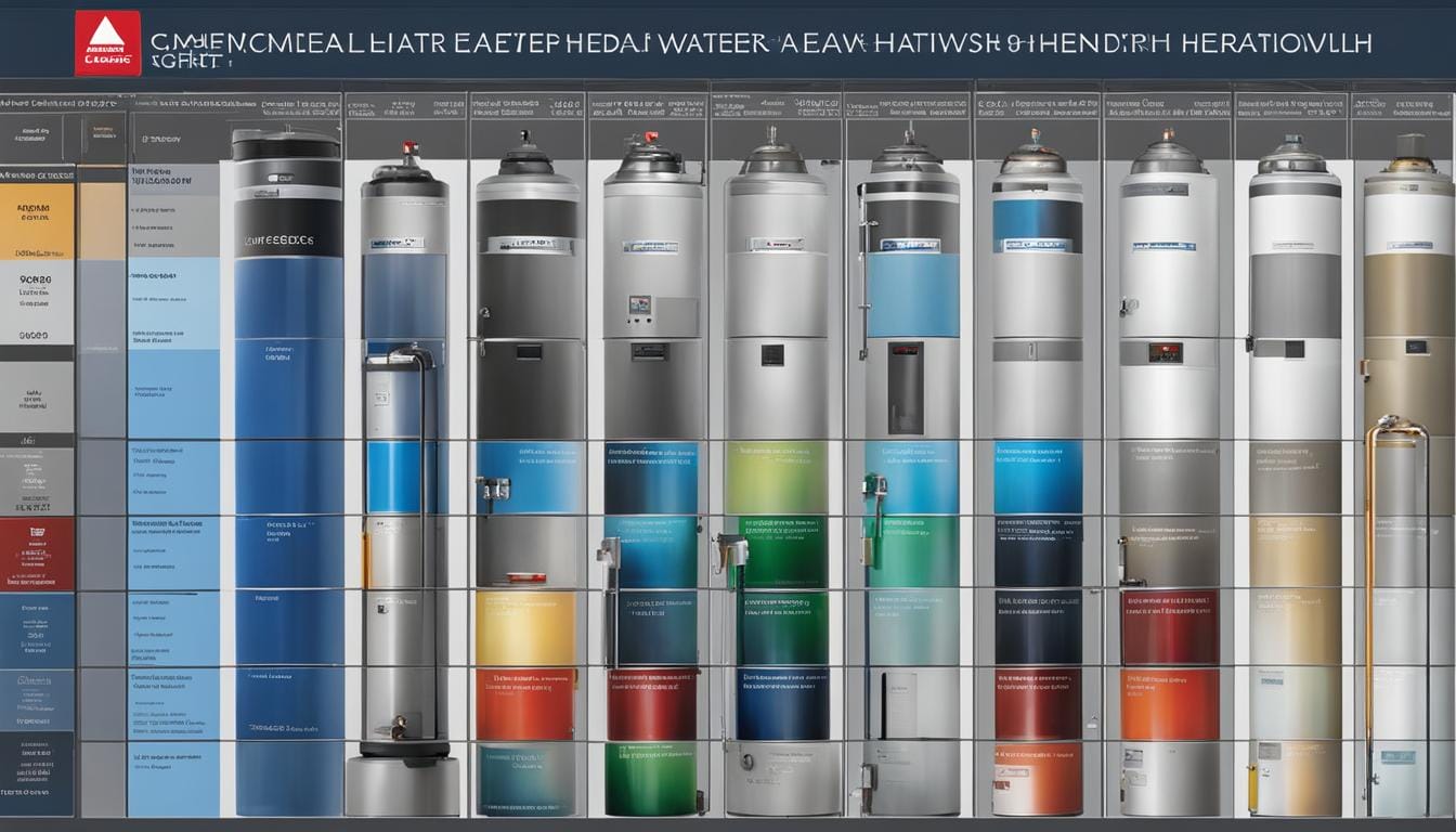 water heater cross reference guide