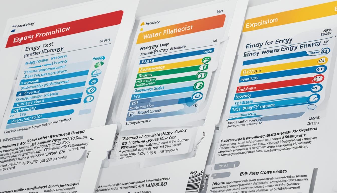 water heater energy guide label