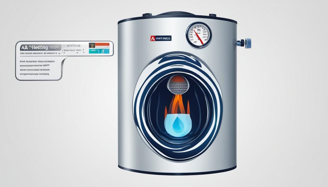 what is the a setting on a water heater