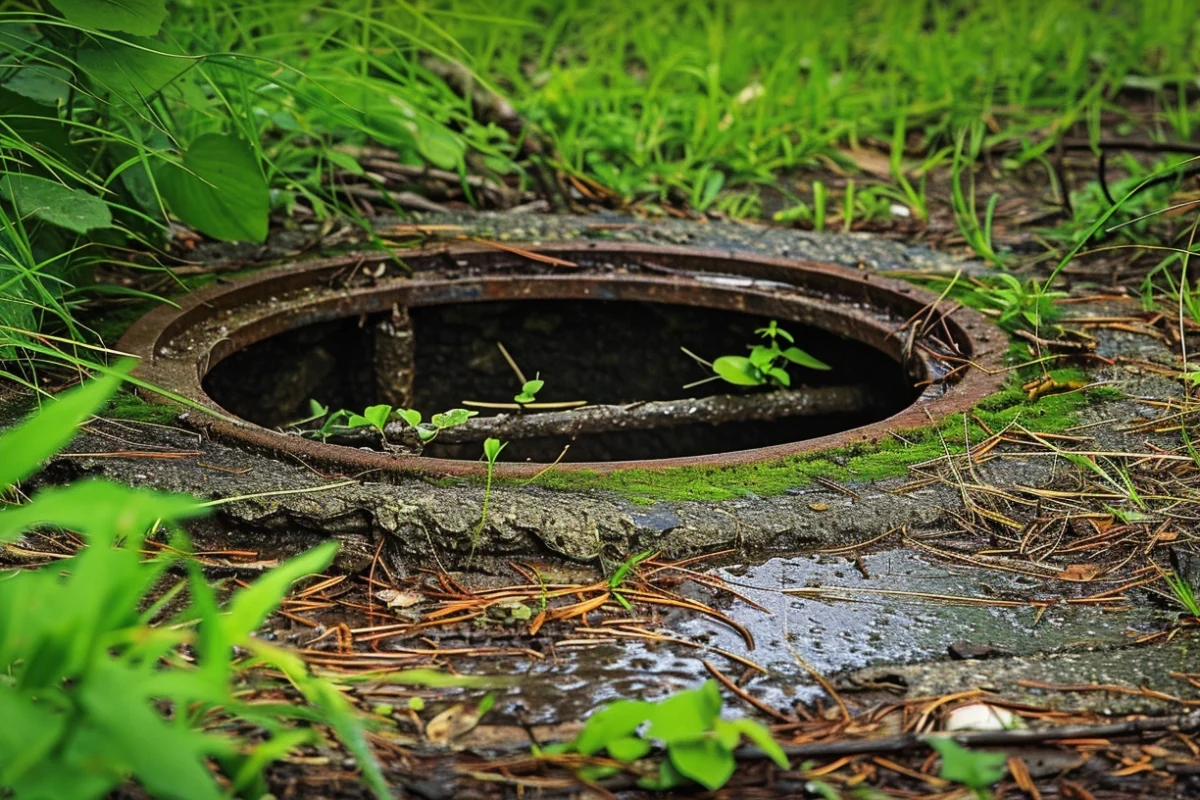 how to hide septic vent pipe