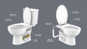 how does a toilet work