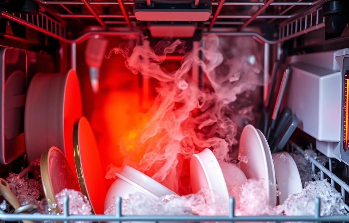 how hot does a dishwasher get