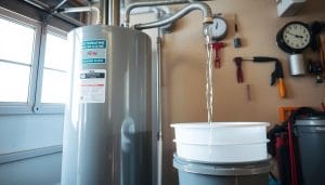 how long does it take to drain a 50 gallon water heater