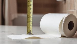 how long is a toilet paper roll
