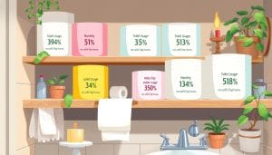 how many rolls of toilet paper per person per month