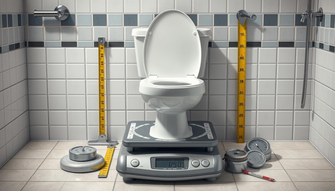 how much does a toilet weigh