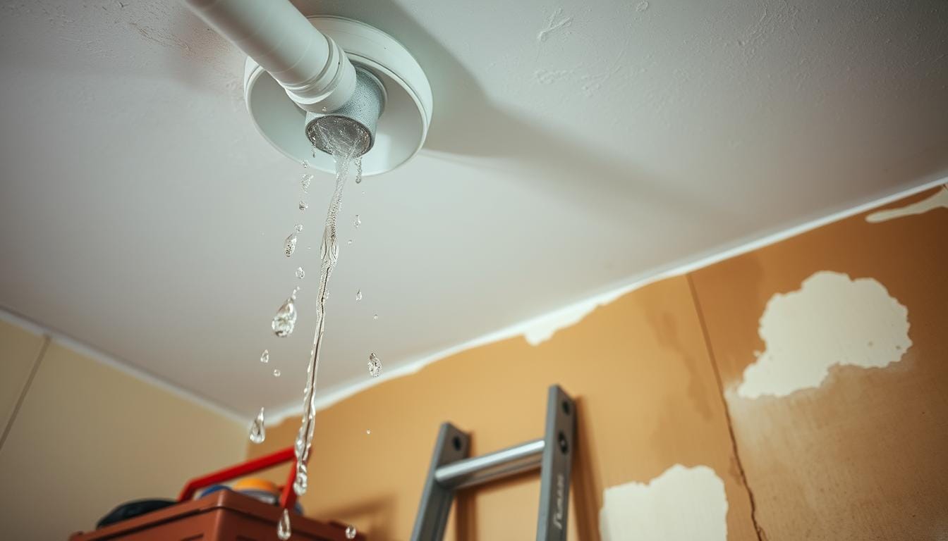 how much does it cost to fix a leaking pipe in the ceiling