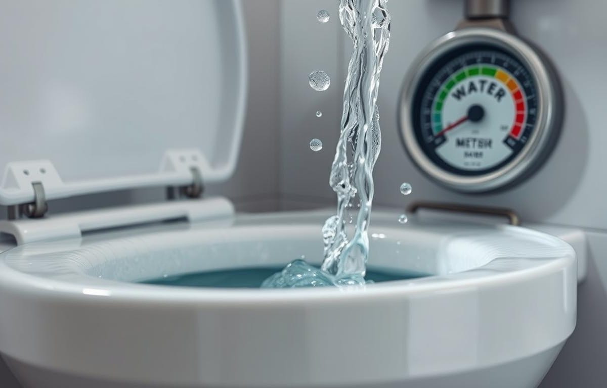 how much water does a running toilet use