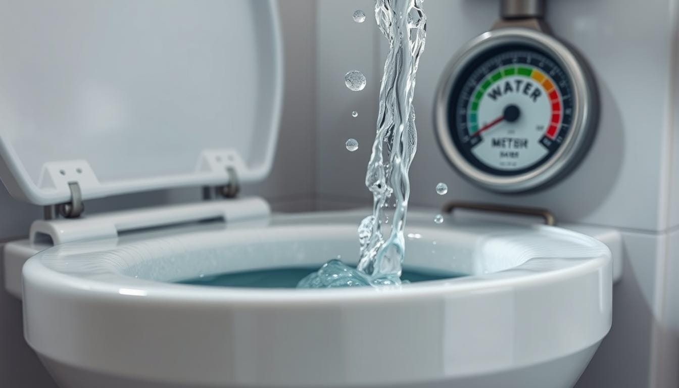 how much water does a running toilet use