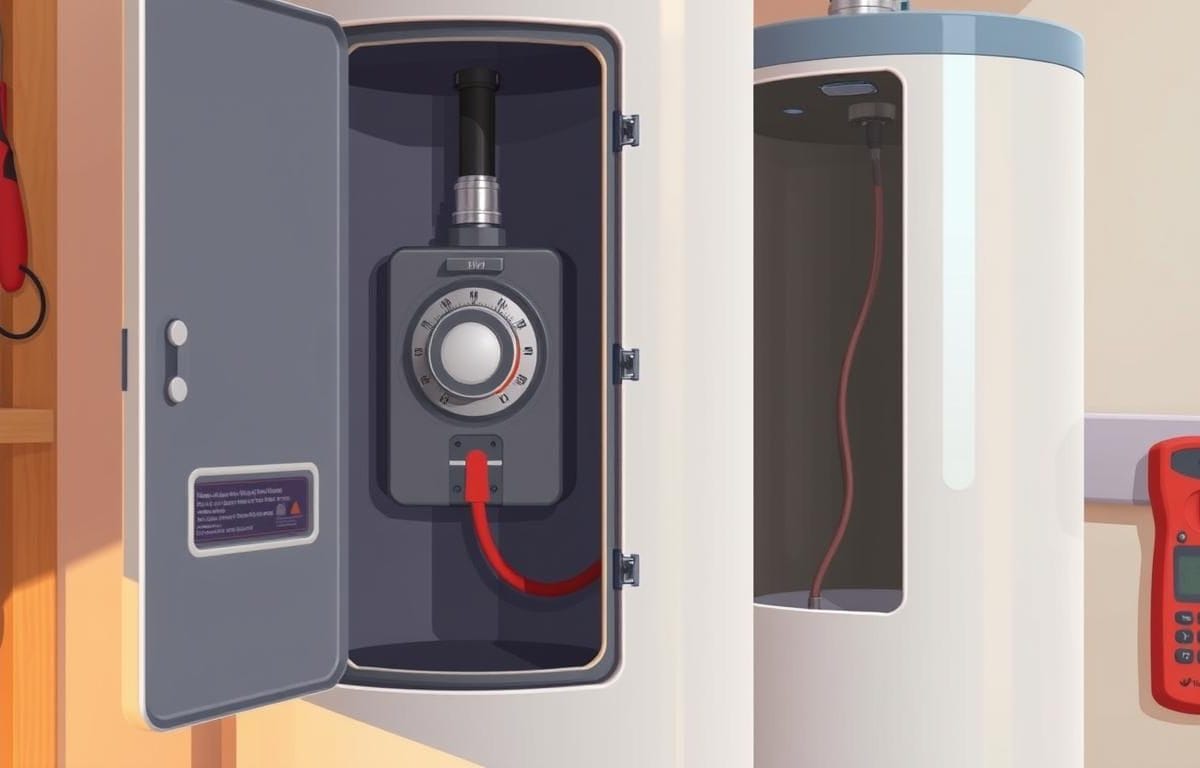 how to check water heater thermostat